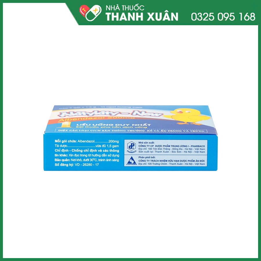 Akitykity- New thuốc điều trị nhiễm các loại giun sán và ấu trùng